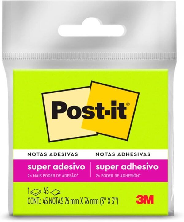 POSTIT 76X76 VERDE CLARO 3M