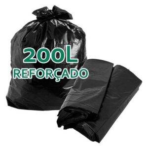 SACO PRETO 200L PARA LIXO PLASTIKON